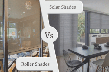 roller shades vs. solar shades​